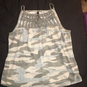 Maurices Camo Spaghetti Tank. Large